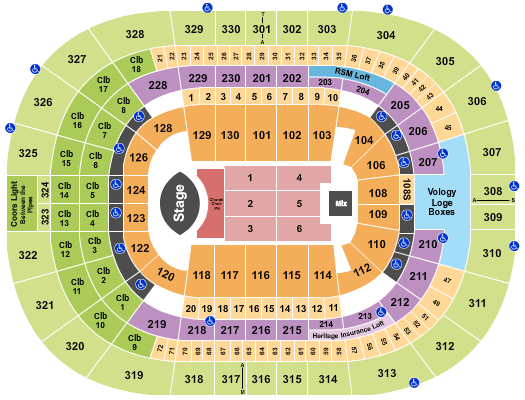 Benchmark International Arena Eric Church Seating Chart